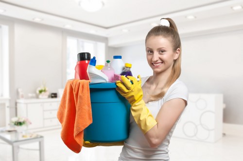 Office cleaners in Waterloo maintaining a clean workplace